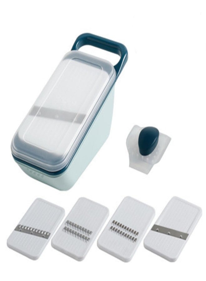 Potency قطاعة طعام قوية من الفولاذ المقاوم للصدأ، مصنوعة من مادة ABS، لون أزرق - Image 1